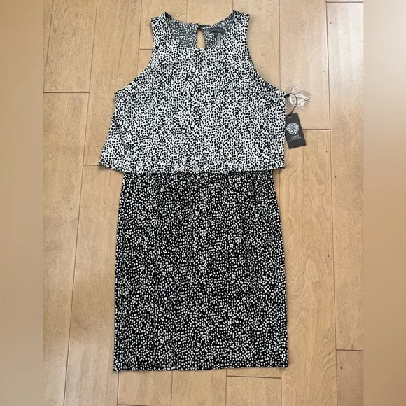 Vince Camuto Dresses Vince Camuto Black And White Short Pencil